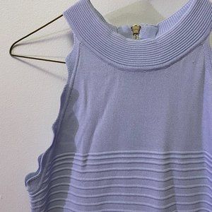 Eliza J Size 2 Powder Blue Cocktail Dress, Zigzag Details